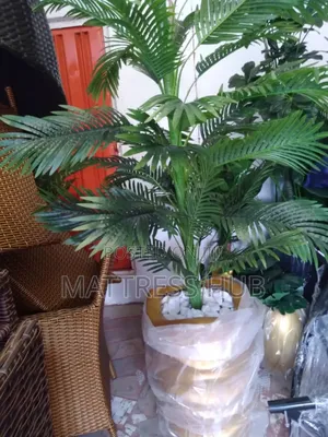 Ecological Artificial Palm Plant Waver Flower Vase