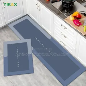 2in1 Big Water Absorbent Kitchen Runner Mat Swipe 4more Pics