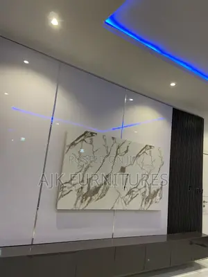 Glossy Television Wall Console Unit