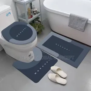 3in1 Non Slip Soft Water Absorption Toilet Mat - Swipe 4more