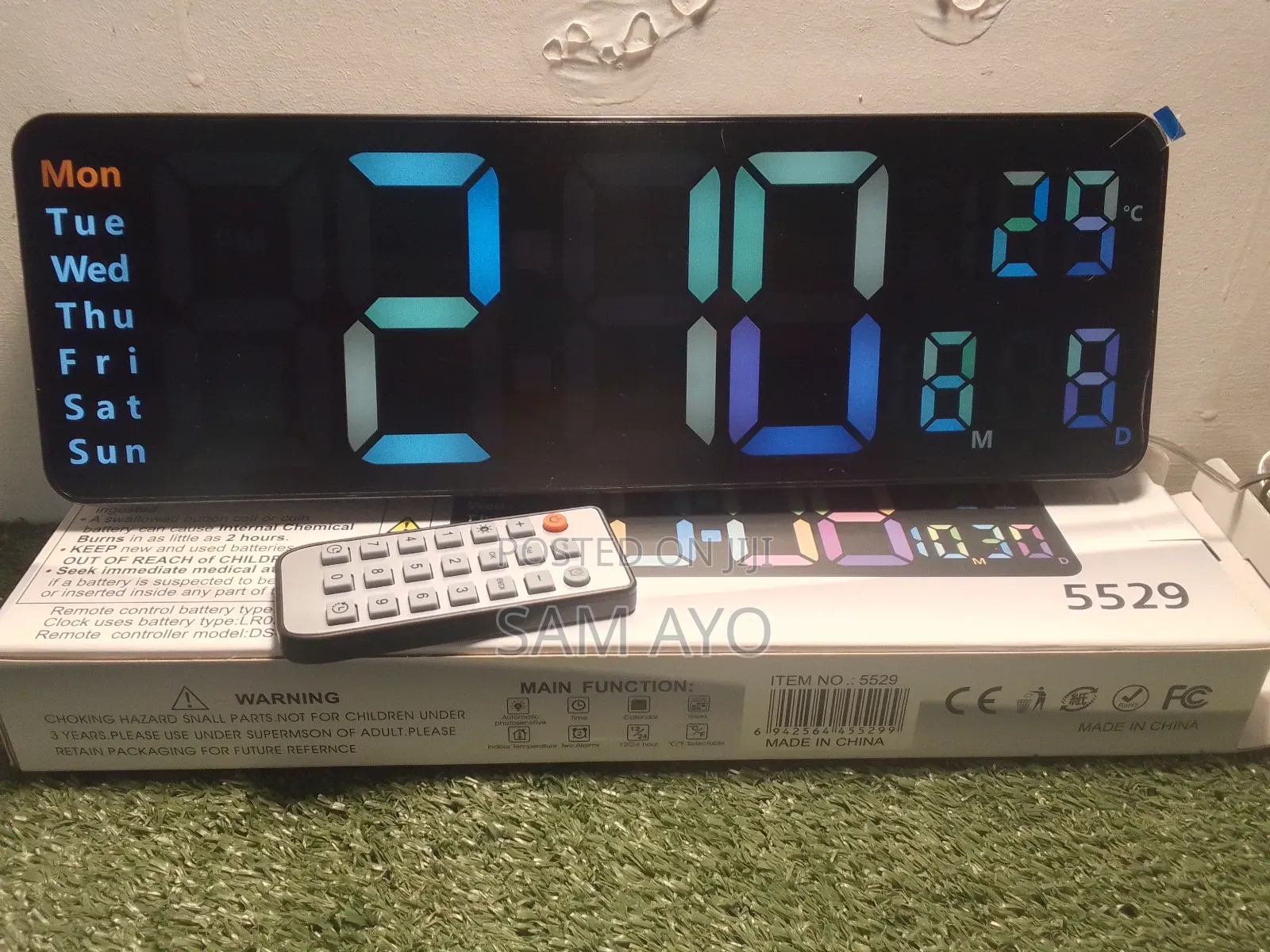 Digital Wall Clock 5529