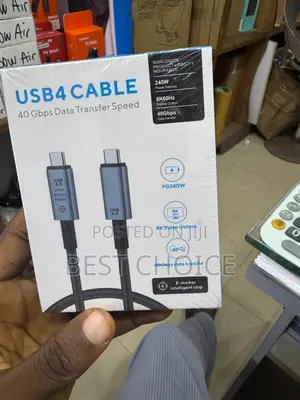 Usb4 Thunderbolt 4 Cable 40gbps Video and 240w Charging