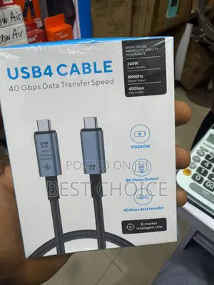 Usb4 Thunderbolt 4 Cable 40gbps Video and 240w Charging