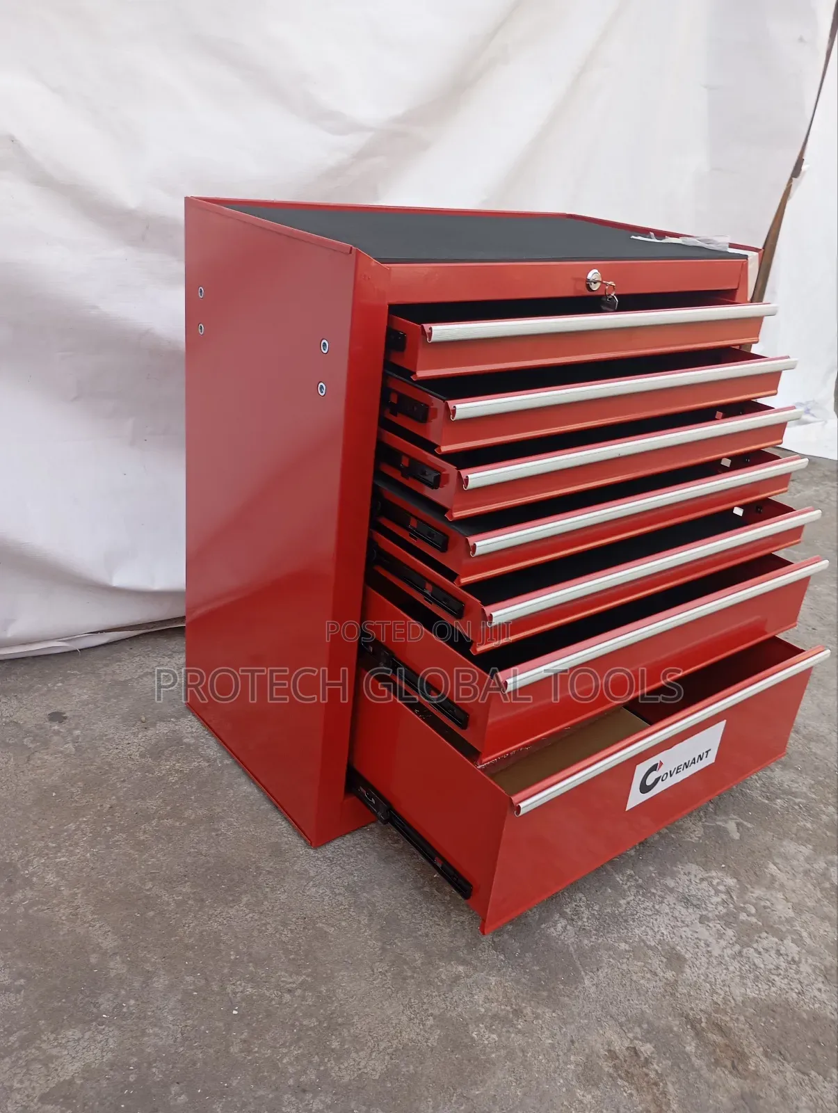 7 Drawers Empty Trolley Tools Box