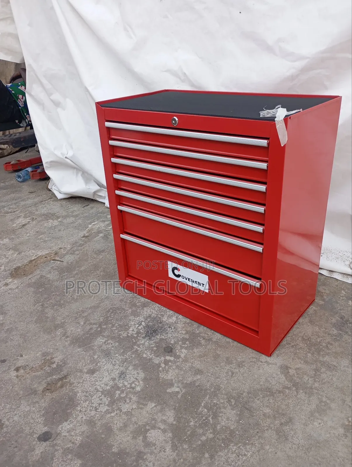 7 Drawers Empty Trolley Tools Box