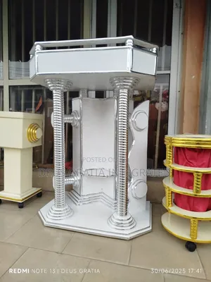 Pure White Church Pulpit