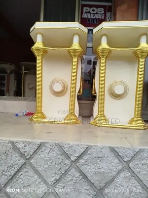 Modern Church Pulpit With Chrome