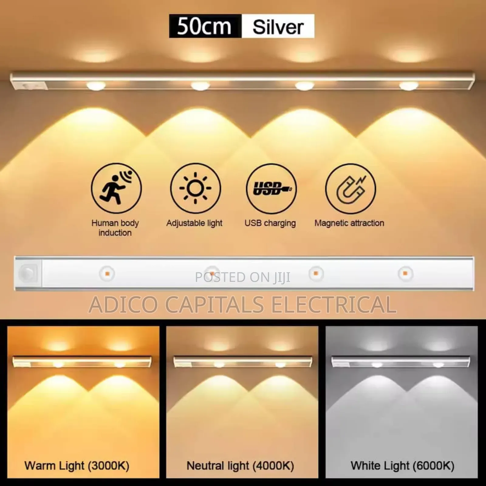 Kitchen, Bedroom, Wardrobe, Bathroom Sensor Light
