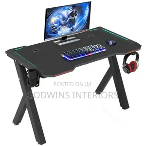 New Modern Gaming Desk With Led Lights