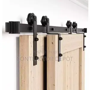 Bypass Industrial Sliding Barn Door Hardware Kits
