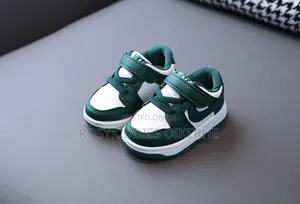 Boys Green and White Sneakers