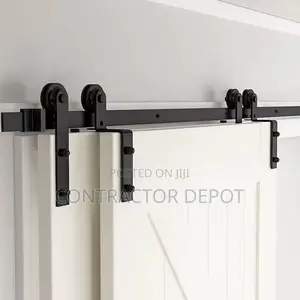 Double Door Exterior Interior Bypass Barn Accessories