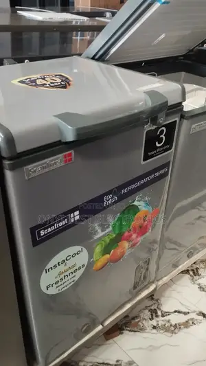 Scanfrost I00 Litres Chest Freezer Sfl100 Eco Dark Grey