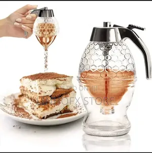 Portable Acrylic Anti-Drip Honey Jar
