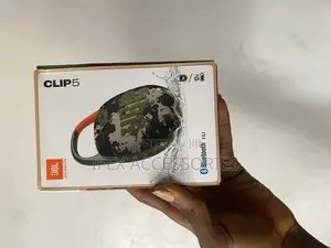 JBL Clip 5 Portable Bluetooth Speaker – Black
