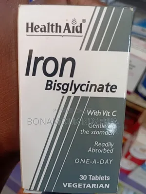 Healthaid Iron Bisglycinate With Vitamin C X 30 Tabs
