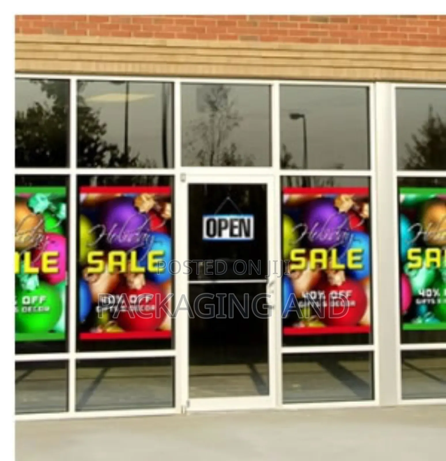 Perforated Window Branding