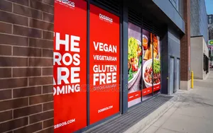 Perforated Window for Restaurants Branding