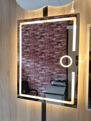Square Led Mirror With Three Colour Light