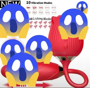 Double Rose Sucker Vibrator