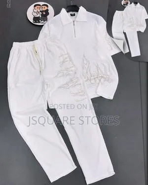 Men Luxury Cotton Up and Down (Top and Trousers)