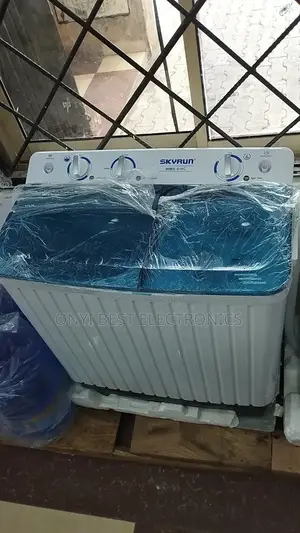 Skyrun 6kg Twin Tub Semi-Auto Washing Machine (Spb70-124s)