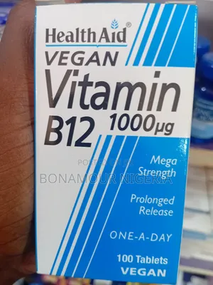 Healthaid Vitamin B12(Cyanocobalamin)1000ug X100 Veg Tabs