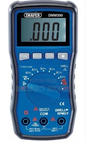 Draper 300 Series Automotive Digital Multimeter LCD Screen