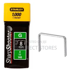 Stanley Staples 8 Mm 1-Tra705t Metal Silver Pack of 1000