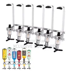Wall Mounted 6 Bottles Alcohol Dispenser For Bars
