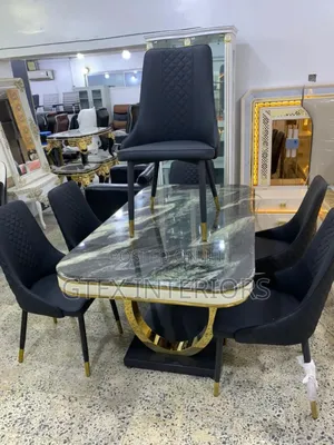 Ring Leg Marble Dinning Set