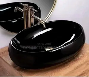 England Marble Black Countertop Wash Hand Basin