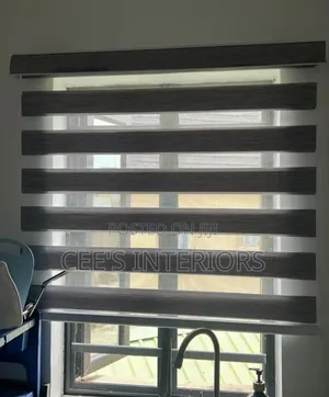 Day and Night Window Blinds Grey