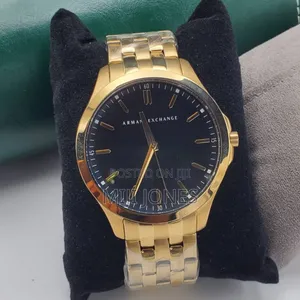 Armani Exchange Gold Plated Chain Watch