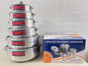 6 Sets Aluminum Pot