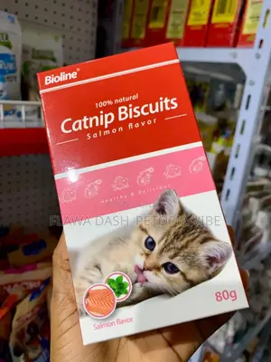 Bioline Catnip Biscuits Cod, Salmon Flavors Cat Kitten Treat