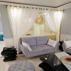 Silk Off White Eyelet Curtain for Interior Home
