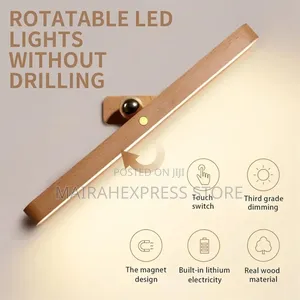 Led Wooden Bar Wall Lamp With Touch Control