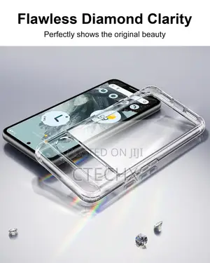 Shields Up for Pixel 8a Case With Card Holder 3 Cards Clear