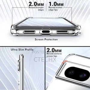 Shields Up for Pixel 8a Case With Card Holder 3 Cards Clear