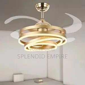Modern Led Chandelier With Fan