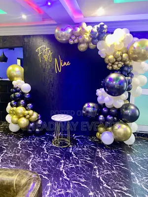 Just Backdrop and Welcome Stand Decor 59th Intimate Birthday