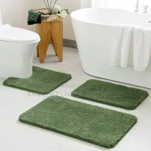 3pcs Bathroom Rug Set – Soft, Absorbent Non-Slip Mats