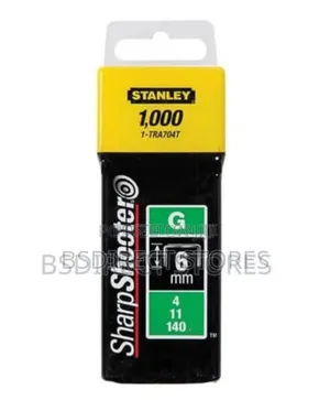 Stanley Sharpshooter Staples 6mm 1-tra704t Metal Silver 1000