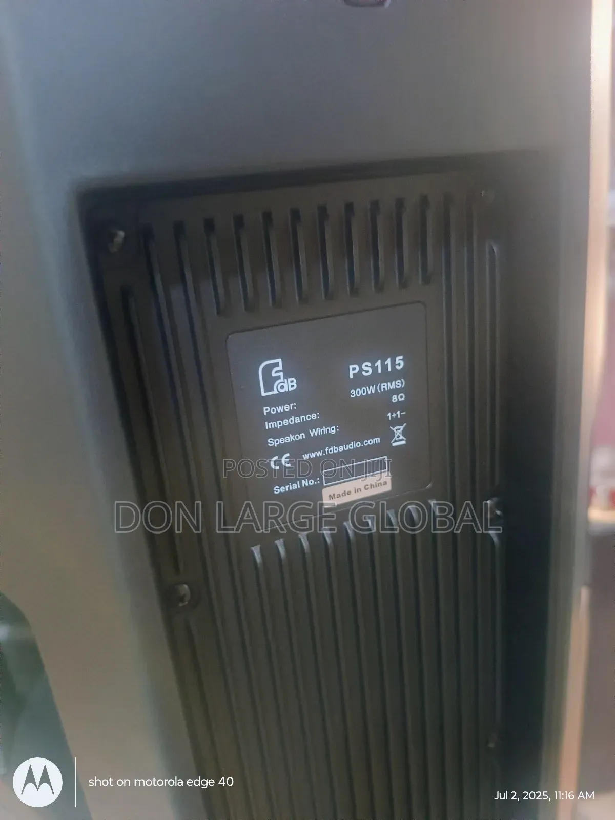 FDB Ps115 Single Speaker