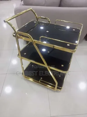 Trolley in Black and Gold Color