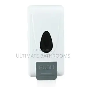 White Push Liquid Soap Dispenser