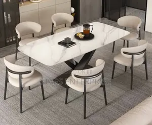 6 Seater Grand Marble Dinning Set