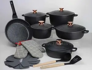 Suave Donor Set of Pots With Oven Mitts
