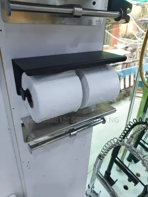 England Double Toilet Paper Holder With Shelf.